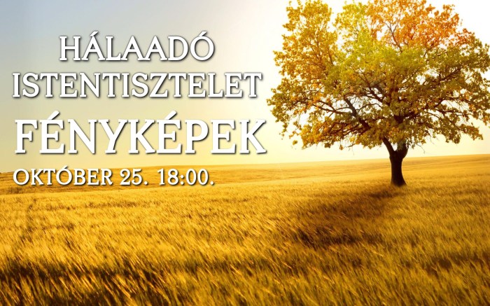 Hálaadó Istentisztelet